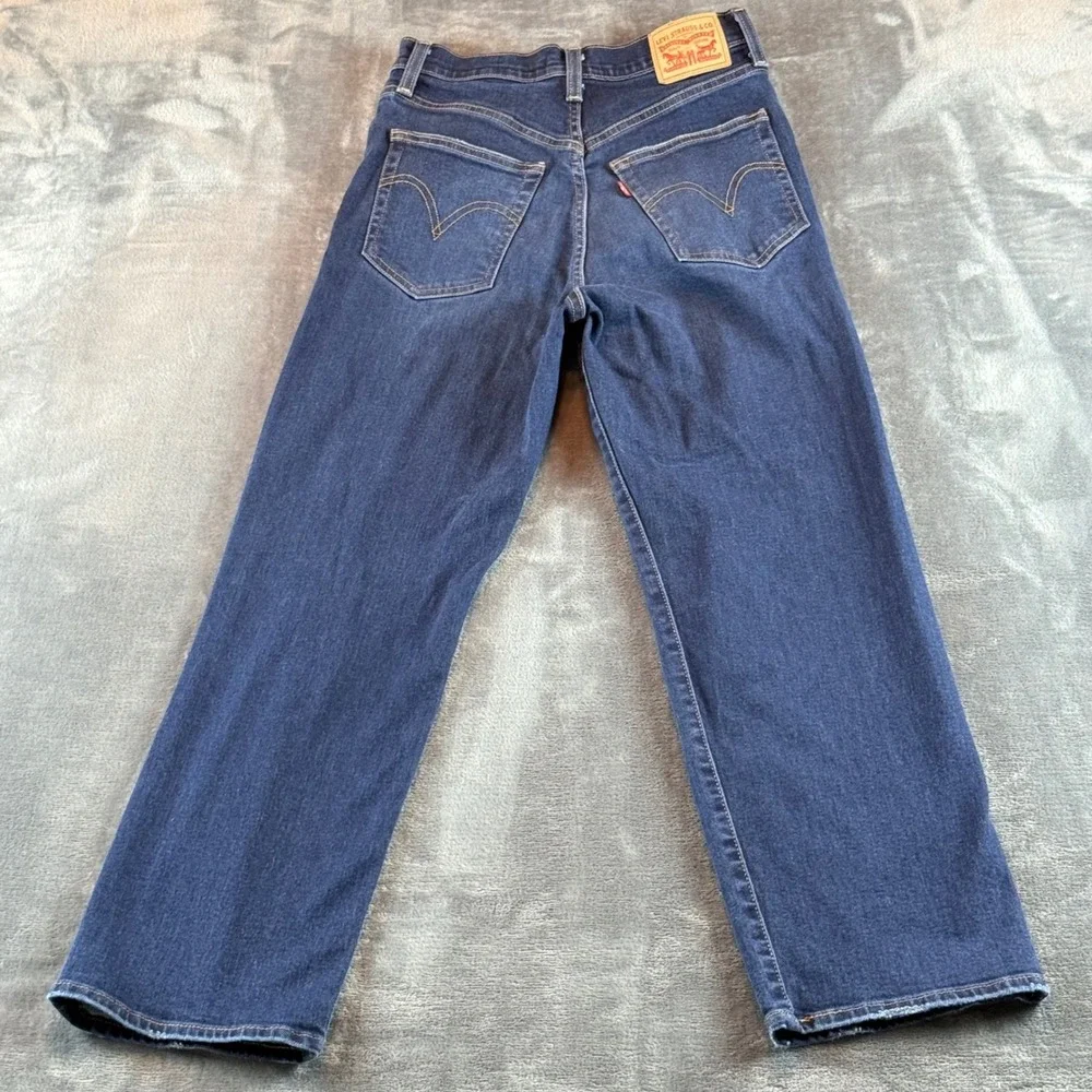 Levi's Women's Jeans Ribcage Straight Ankle Size‎ 27 High Waist Distressed
